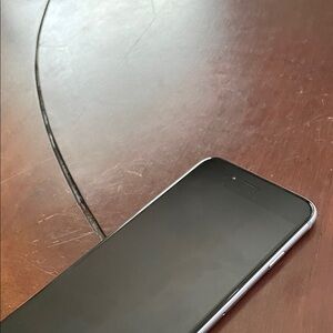Apple Black Smartphone with Silver Edges